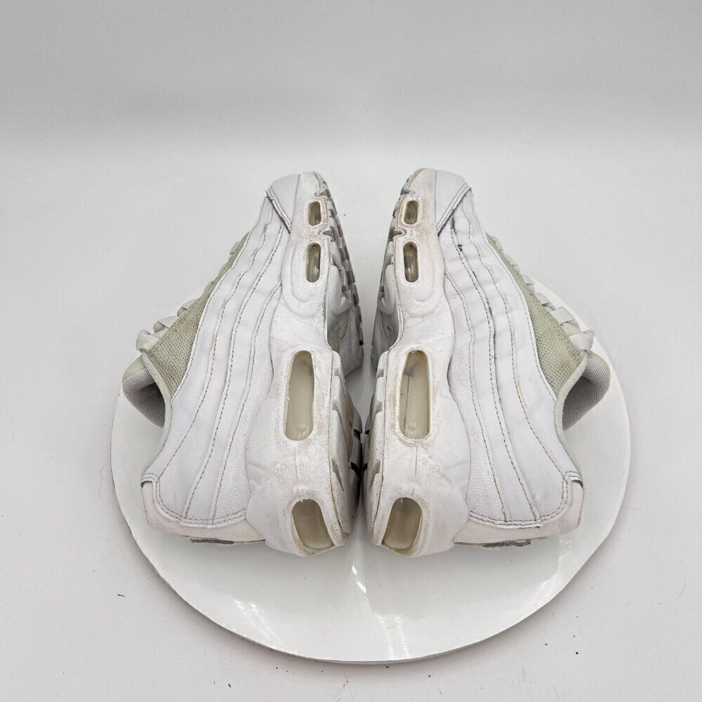 Nike Air Max 95 Recraft Youth Size 5.5Y Women 7 CJ3906-100 Triple White Shoes - Picture 8 of 14